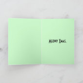 KERSTMAN BOBO de ZWARTE KAT - Kerstkaart Feestdagen Kaart (Binnen)