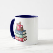Kerstman Boekenclub Mok (Voorkant links)