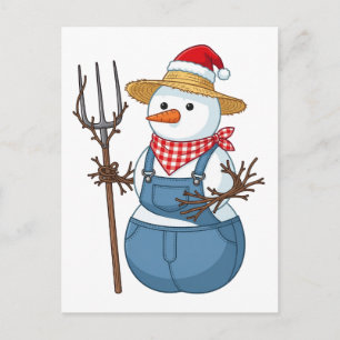 Kerstman Boer Kerstmis 2026 Vakantieboerderij Briefkaart