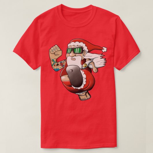 Kerstman Bogan Santa T-shirt (Design voorkant)