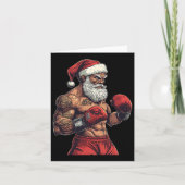 Kerstman Boksen en MMA - Kerst Boksen Kaart (Voorkant)