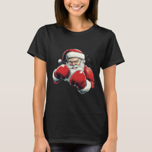 Kerstman Boksen - Kerstman met Bokshandschoen T-shirt