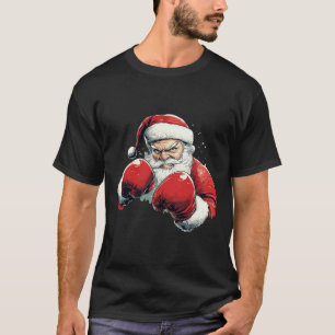 Kerstman Boksen - Kerstman met Bokshandschoen T-shirt