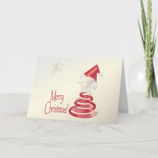 Kerstman boom kaart (Voorkant)