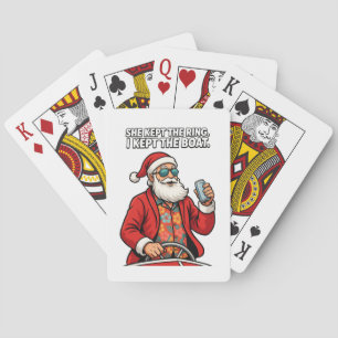 Kerstman Bootkapitein Vakantie Citaat Grappige Ker Pokerkaarten