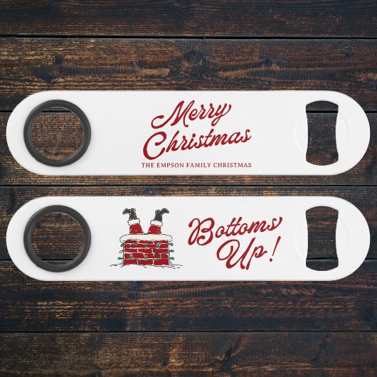 Kerstman Bottoms Up Leuke Kerstvakantie Feestje Speed Flessenopener