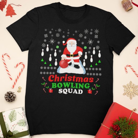 Kerstman Bowlingploeg T-shirt