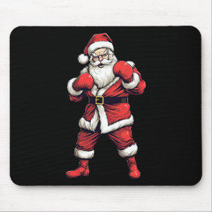 Kerstman Boxer Boksen Kickboksen Kerstmis Xmas Muismat