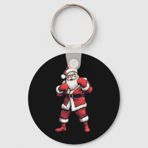 Kerstman Boxer Boksen Kickboksen Kerstmis Xmas Sleutelhanger