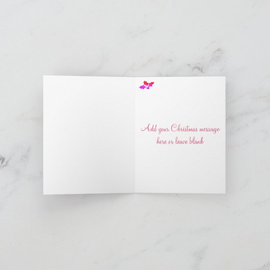 Kerstman - Boyvriend Husband Mr. of Zijn naam Feestdagen Kaart (Binnen)