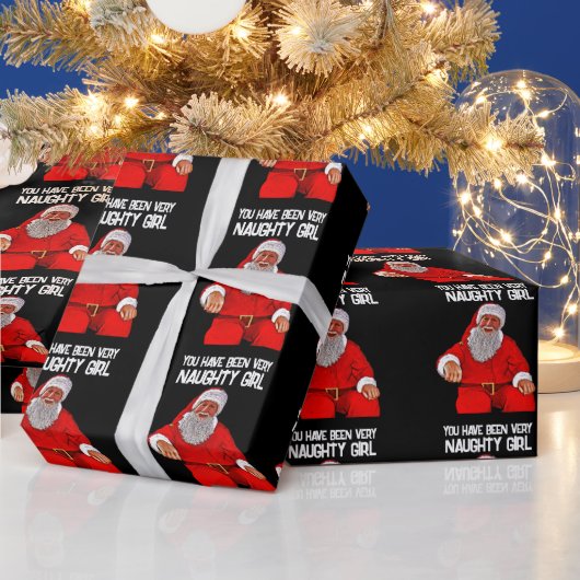 KERSTMAN BOZE MEISJE INPAKPAPIER (Feestdagen)