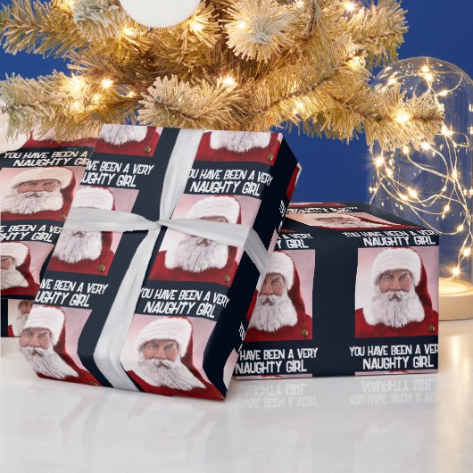 KERSTMAN BOZE MEISJE INPAKPAPIER (Feestdagen)