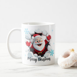 Kerstman Breaking Ice 3D Mok