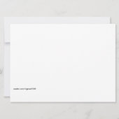 Kerstman brengt boeken met Kerstmis, Kaart (Achterkant)