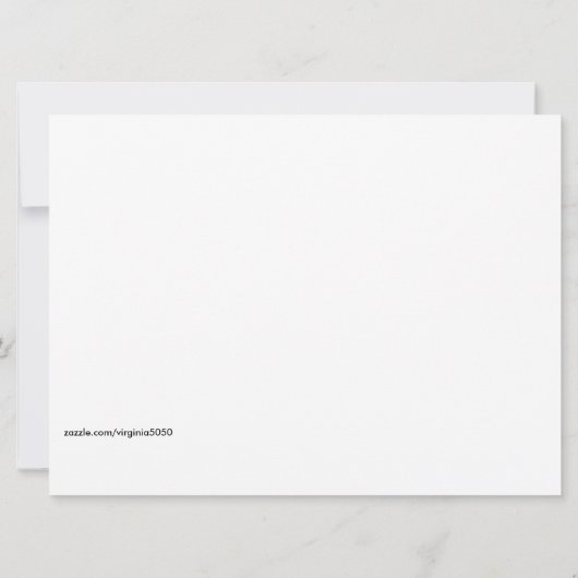 Kerstman brengt boeken met Kerstmis, Kaart (Achterkant)