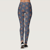 Kerstman brengt cadeaus leggings (Achterkant)