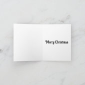 Kerstman brengt cadeaus onder het maanlicht feestdagen kaart (Binnen)