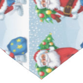 Kerstman brengt Kerstpatroon Tafelkleed (Gekanteld)