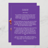 Kerstman brief kaart (Voorkant / Achterkant)