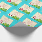 Kerstman Brief van de Kerstman Cadeaupapier (Hoek)