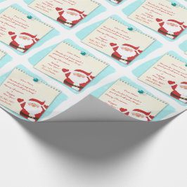 Kerstman Brief van de Kerstman Cadeaupapier