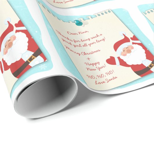 Kerstman Brief van de Kerstman Cadeaupapier (Rol Hoek)