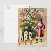 kerstman briefkaart (Voorkant / Achterkant)