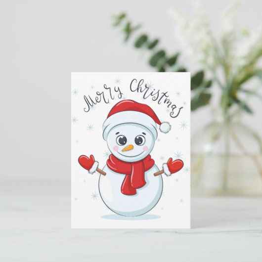 Kerstman Briefkaart (Staand voorkant)