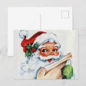  kerstman briefkaart (Voorkant / Achterkant)