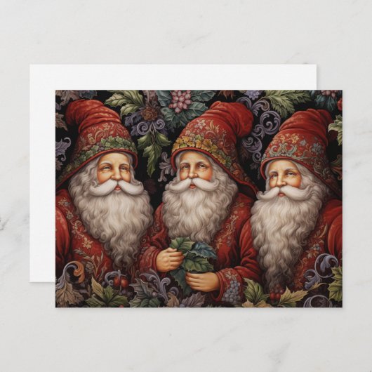  kerstman briefkaart (Voorkant / Achterkant)