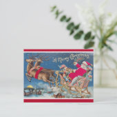 kerstman briefkaart (Staand voorkant)