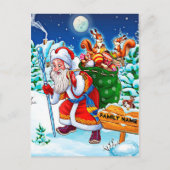 kerstman briefkaart (Voorkant)