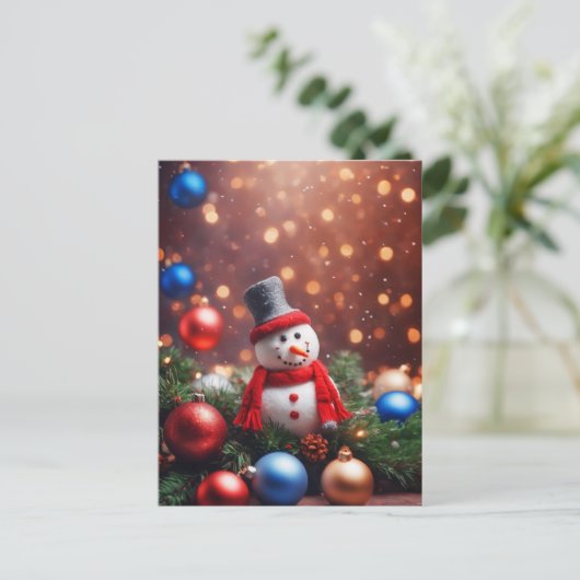 Kerstman Briefkaart (Staand voorkant)