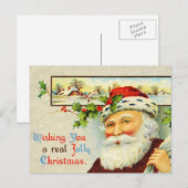  Kerstman Briefkaart (Voorkant / Achterkant)