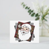 kerstman briefkaart (Staand voorkant)
