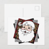 kerstman briefkaart (Voorkant / Achterkant)