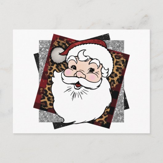 kerstman briefkaart (Voorkant)
