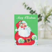 Kerstman Briefkaart (Staand voorkant)