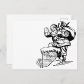  kerstman briefkaart (Voorkant / Achterkant)