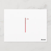 kerstman briefkaart (Achterkant)