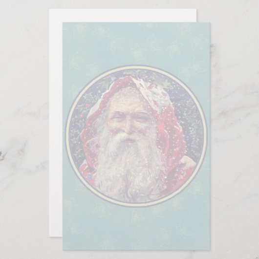  kerstman briefpapier (Voorkant / Achterkant)