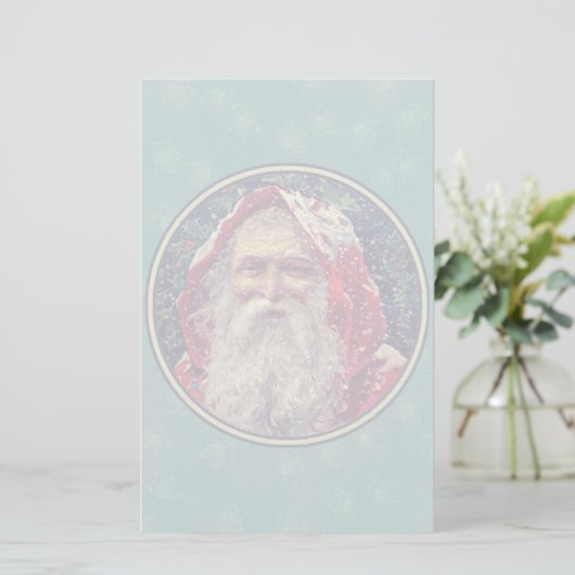  kerstman briefpapier (Staand voorkant)