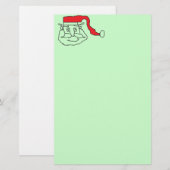 kerstman briefpapier (Voorkant / Achterkant)