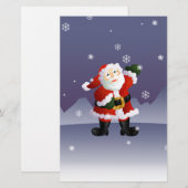 Kerstman Briefpapier (Voorkant / Achterkant)