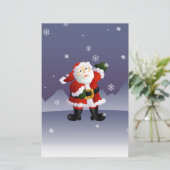 Kerstman Briefpapier (Staand voorkant)