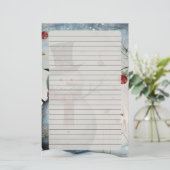 Kerstman Briefpapier (Staand voorkant)