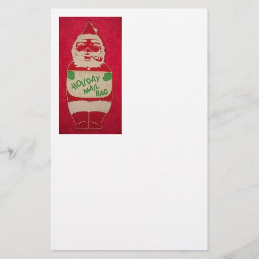  kerstman briefpapier (Voorkant)
