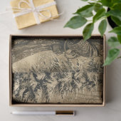  Kerstman - bruinen/beiges Tissuepapier (Geschenk)