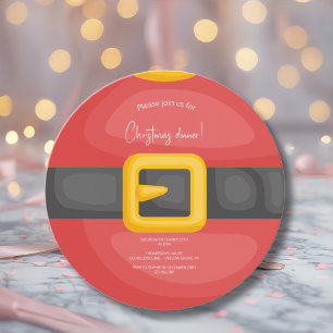 Kerstman buik kerst kaart