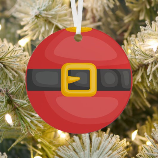 Kerstman buik kerst metalen ornament (Insitu)